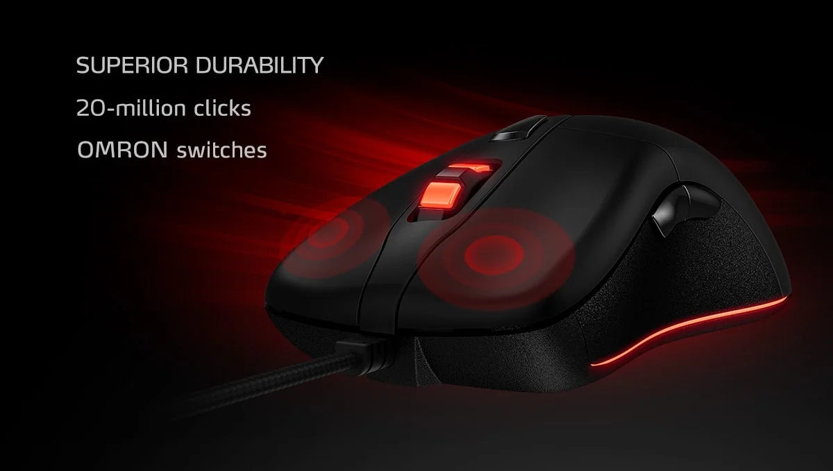 ماوس ألعاب XPG Infarex M20 بمستشعر بصري 5000 DPI - Thumbnail 2
