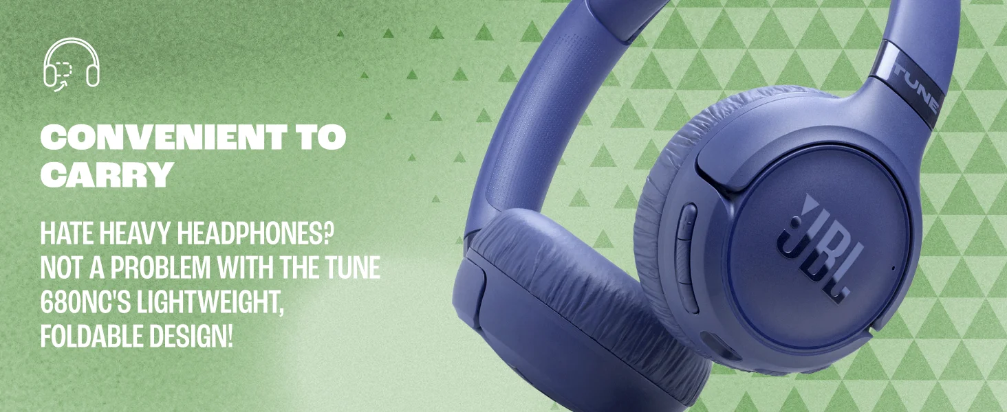 سماعات رأس JBL Tune 680 NC لاسلكية فوق الأذن بتقنية Bluetooth وإلغاء الضوضاء التكيفي، أسود - Thumbnail 10