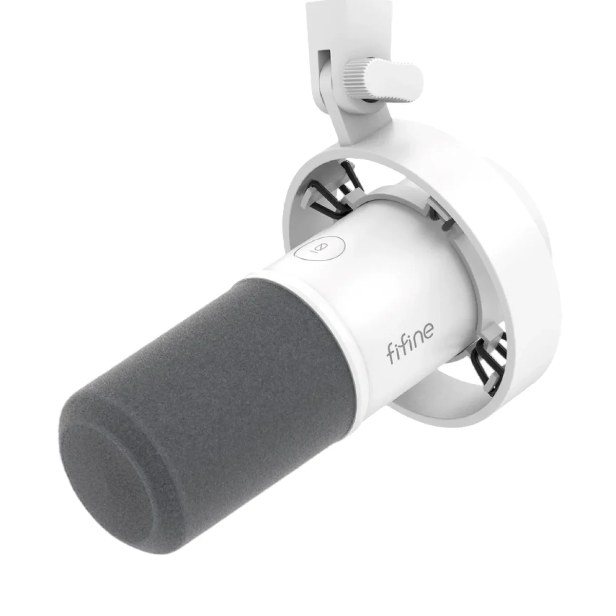 ميكروفون ديناميكي FIFINE K688 USB/XLR مع حامل مانع للاهتزاز وكتم باللمس ومنفذ سماعة - أسود