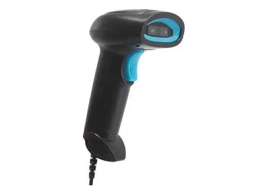 قارئ باركود GF-6501S يدوي 1D/2D USB سريع لرموز QR وData Matrix، توصيل وتشغيل واستشعار تلقائي، أسود - Thumbnail 2