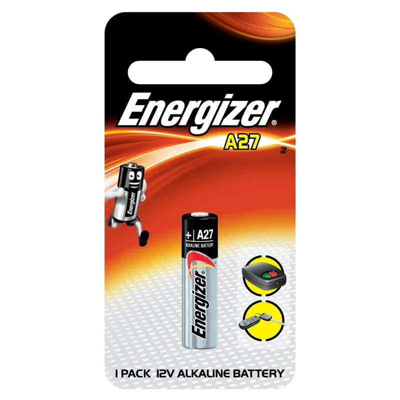 بطارية Energizer A27 قلوية صغيرة 12 فولت – حبة واحدة
