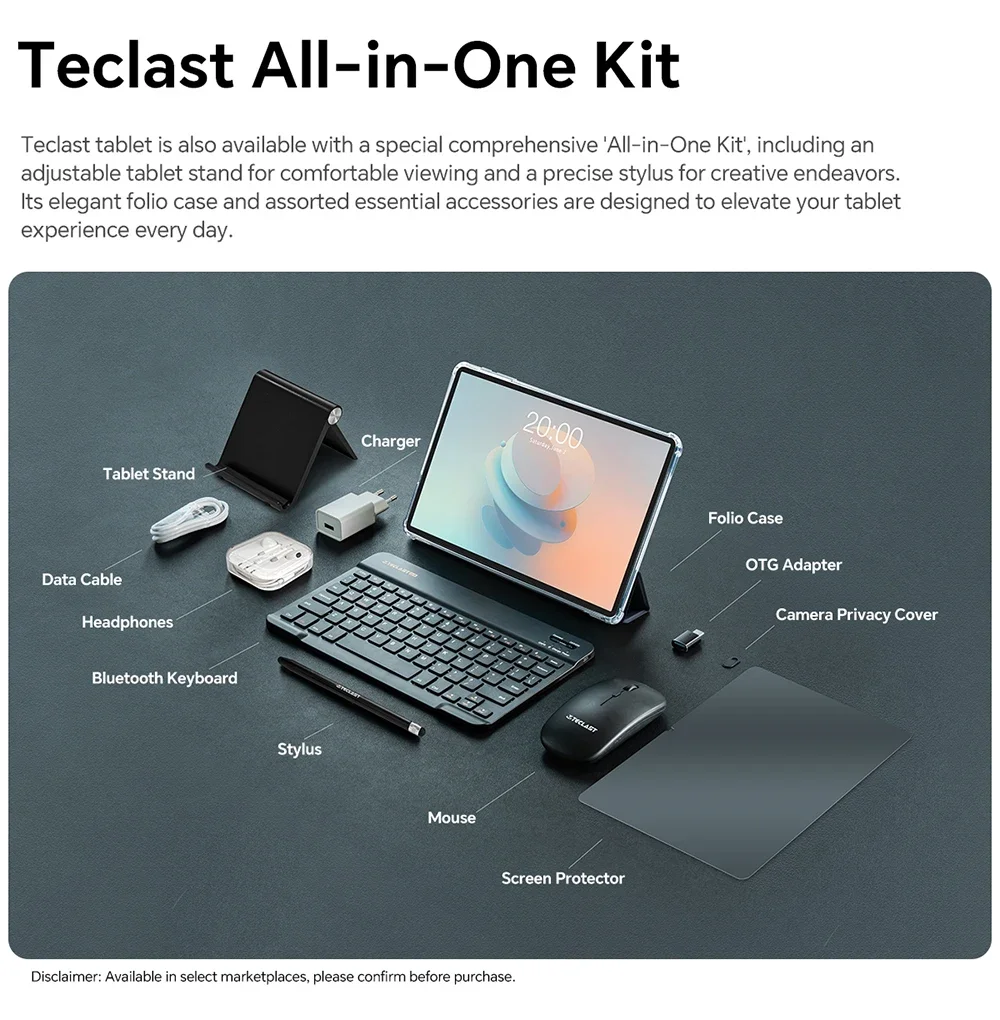 TECLAST P30T (2025) 10.1-Inch IPS 90Hz Android 14 Wi-Fi Tablet, 128GB, 4GB RAM, Grey - Thumbnail 10
