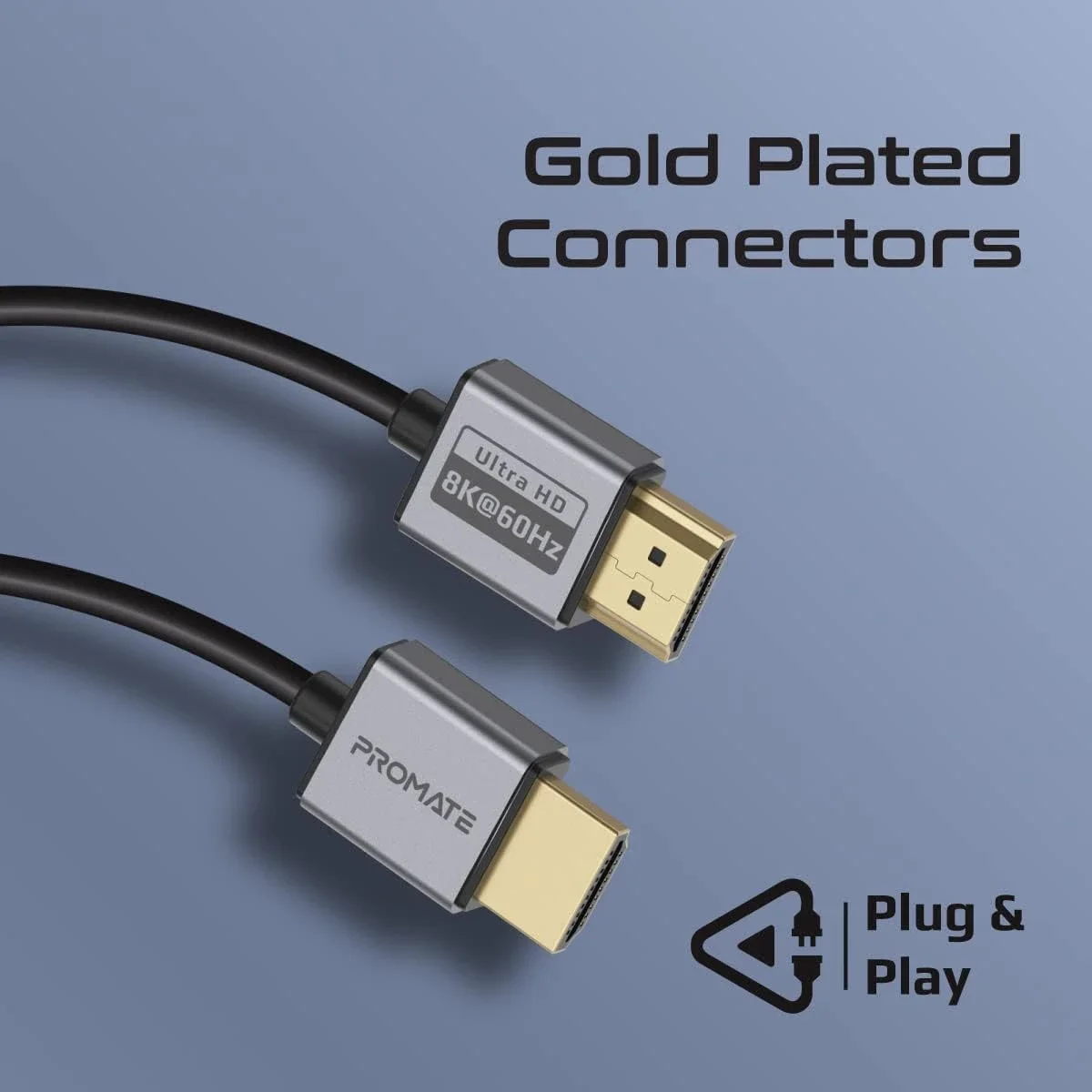 Promate PrimeLink8K-150 HDMI 2.1 Cable 1.5m 48Gbps 8K@60Hz eARC Black - Thumbnail 6