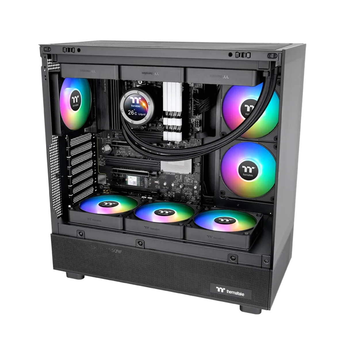 مروحة تبريد PC عكسية Thermaltake CT140 EX ARGB حزمة 3 مراوح 140 مم - Thumbnail 5
