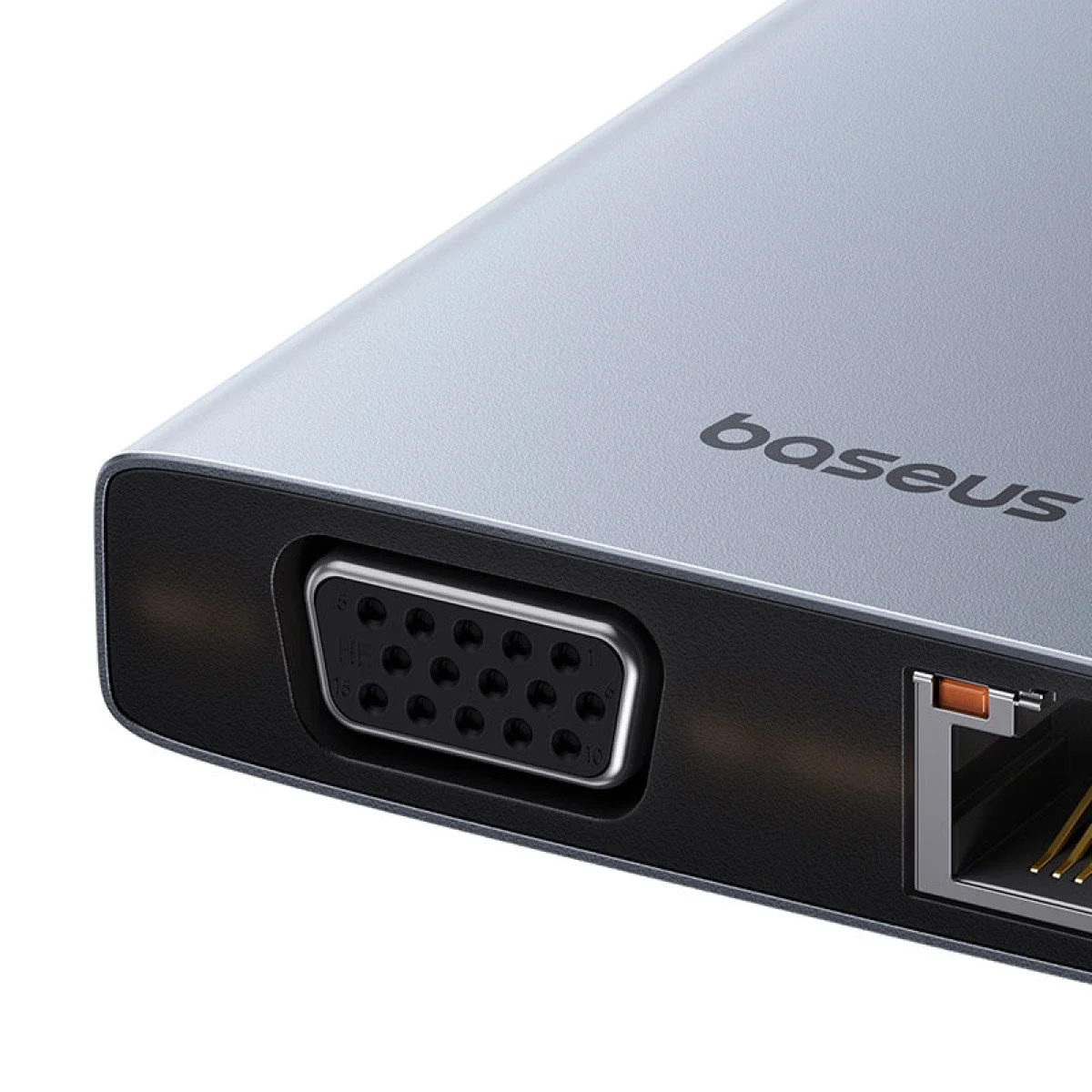 Baseus PortalJoy Series 13-Port USB-C Hub with Dual HDMI 4K@60Hz, DP 4K@120Hz, VGA, RJ45, SD/TF and 100W PD - Space Grey - Image 3