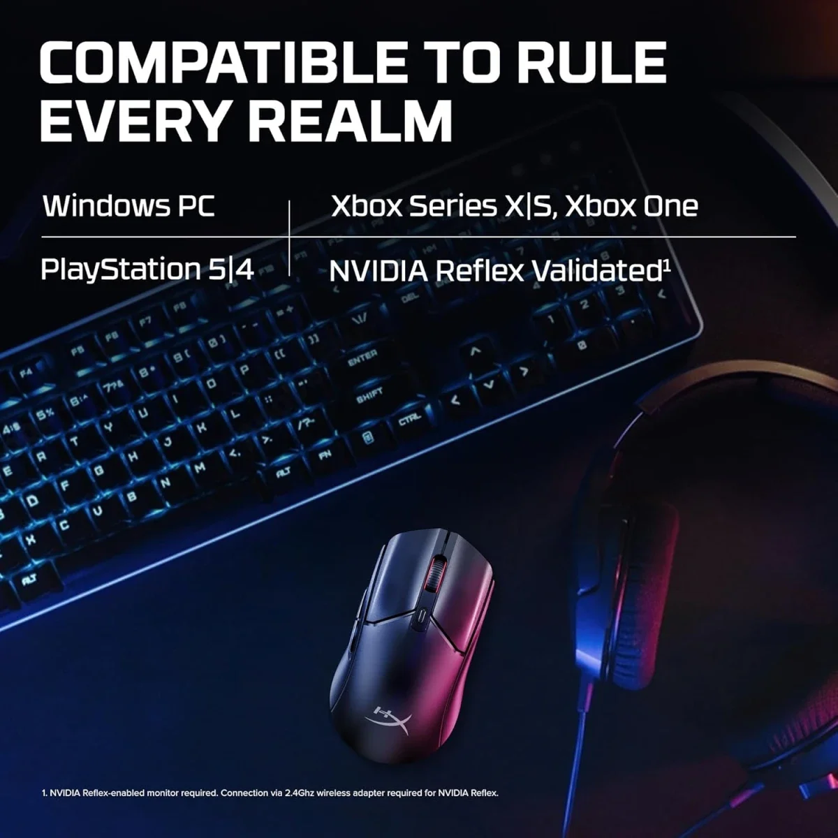 ماوس ألعاب HyperX Pulsefire Haste 2 Core لاسلكي وبلوتوث 59 جم أسود - Thumbnail 8
