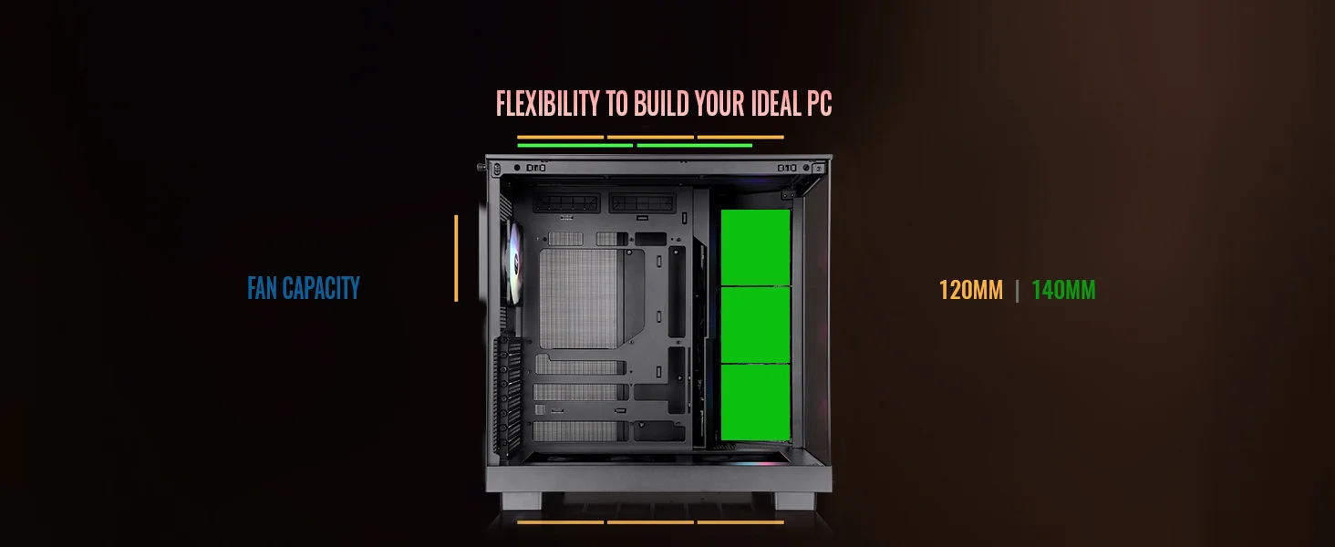 Thermaltake View 380 XL WS ARGB Mid-Tower PC Case Black - Image 15