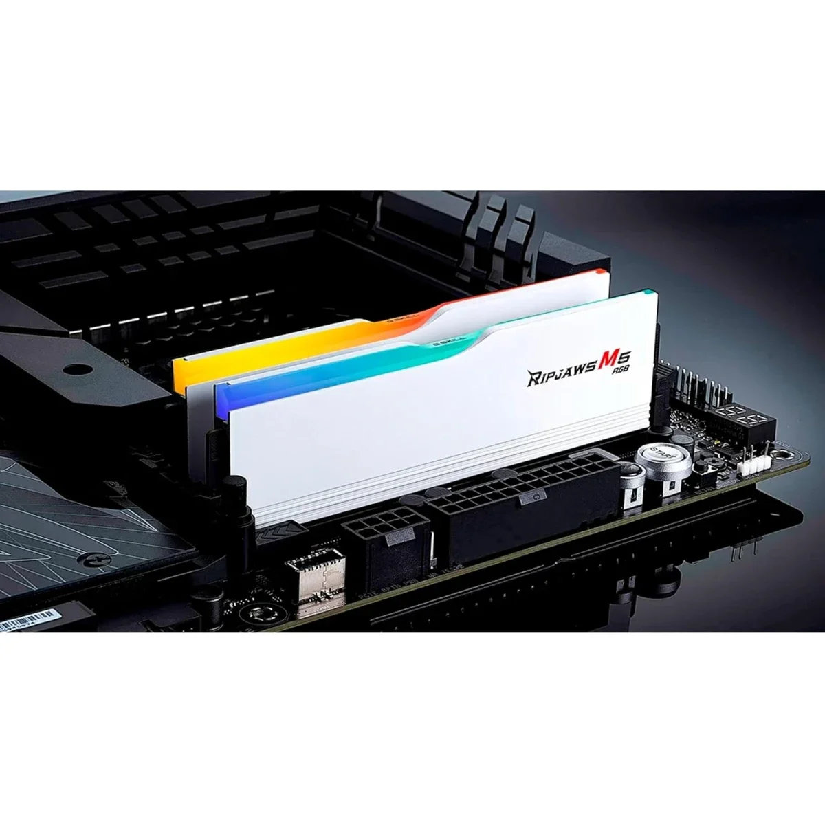 G.SKILL Ripjaws M5 RGB 32GB (2x16GB) DDR5 6000MT/s CL36 Desktop Memory Kit – White - Image 4