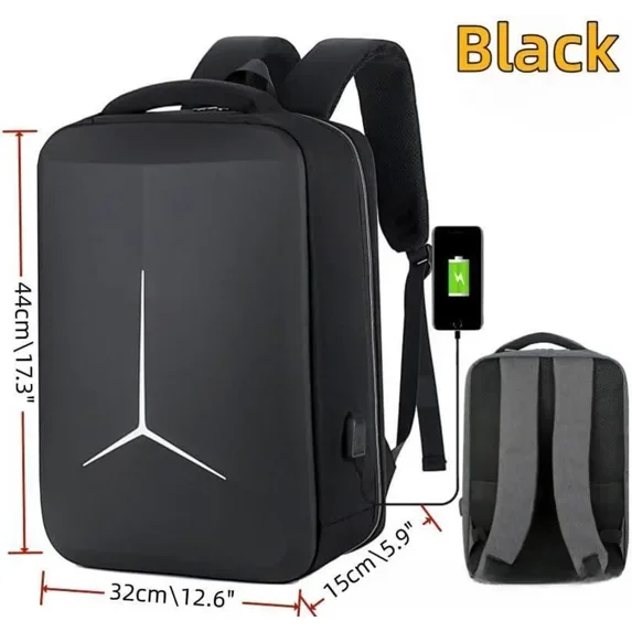 Okade S2252 Hard Shell Business Travel Backpack with USB Port - Image 3