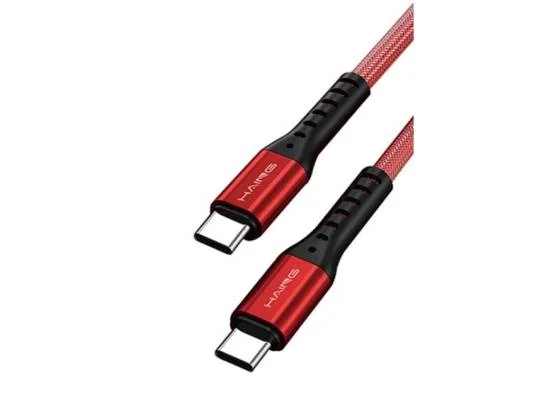 HAING HI042CC Type-C to Type-C 20W Metal Braided Data Cable 1.2m - Thumbnail 3