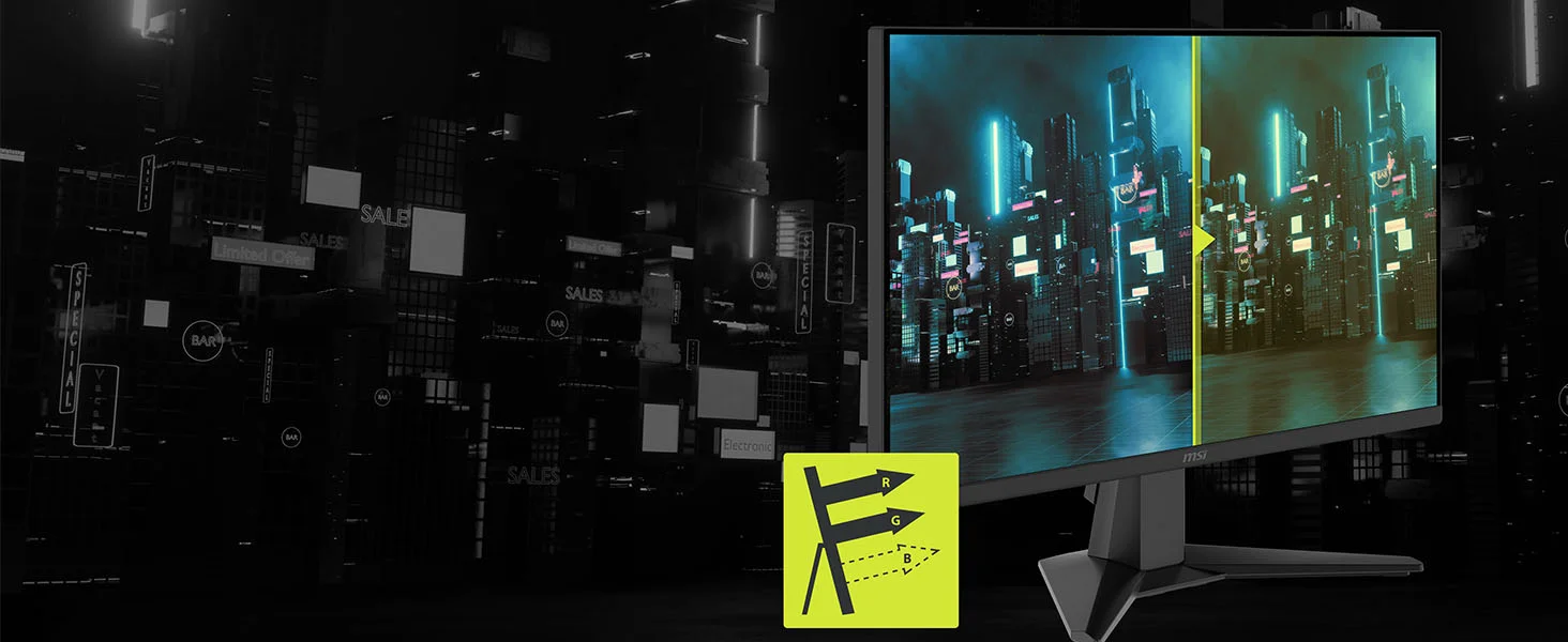 شاشة ألعاب MSI 24 إنش Rapid IPS بدقة FHD ومعدل 240 هرتز وزمن استجابة 0.5 مللي ثانية MAG 245F X24 - Thumbnail 12