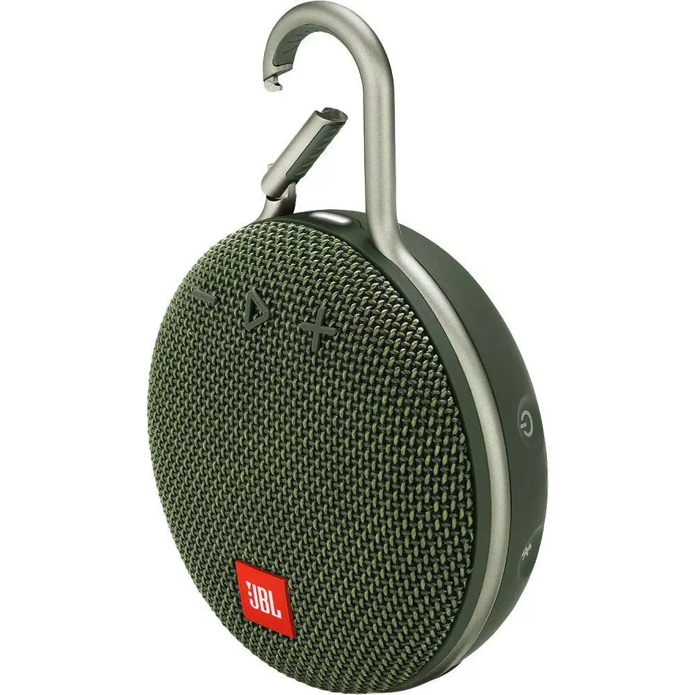 JBL Clip 3 Portable Bluetooth Speaker Green JBLCLIP3GRNAM - Thumbnail 2