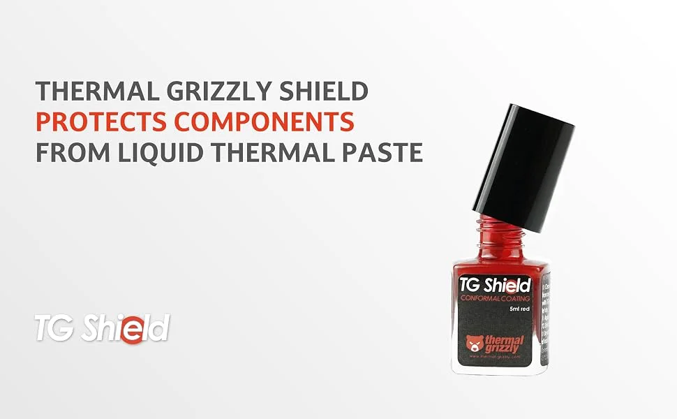 طلاء عازل واقٍ Thermal Grizzly TG-Shield باللون الأحمر - Thumbnail 3