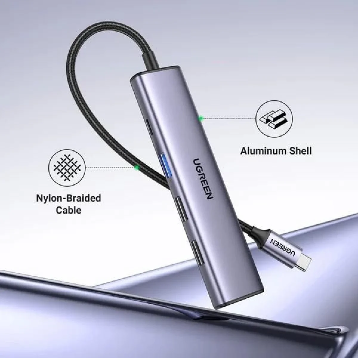 Ugreen Revodok 105 5-in-1 USB-C Hub with 100W PD and 4K HDMI - Thumbnail 4