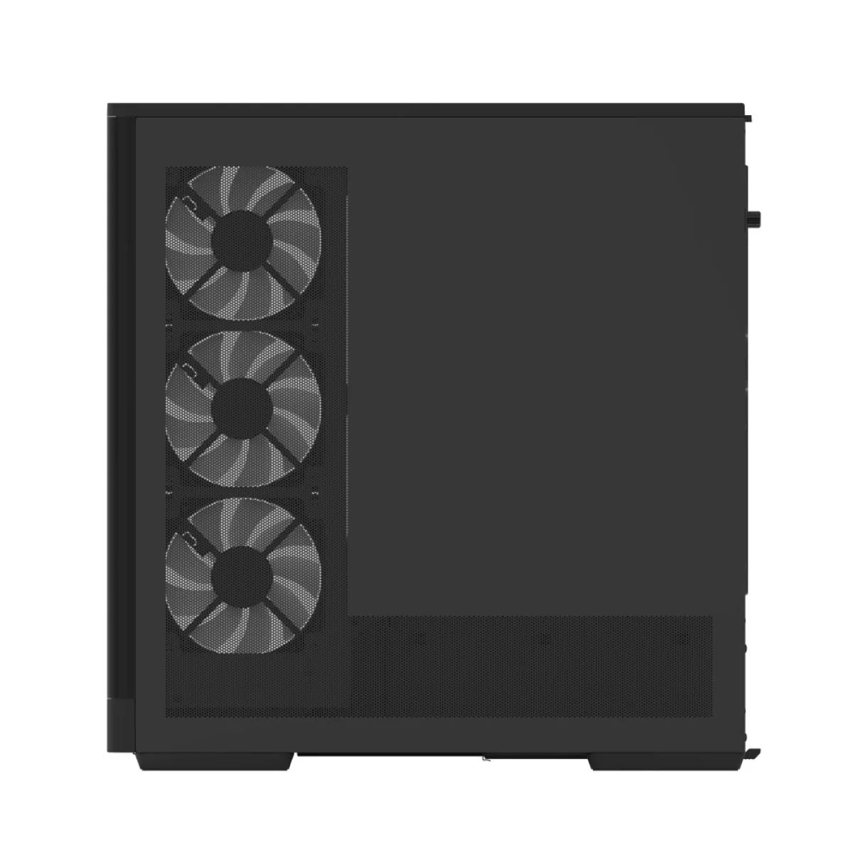 AeroCool P500A Black ARGB ATX Mid-Tower Panoramic Gaming Case with 4 Fans - Image 2