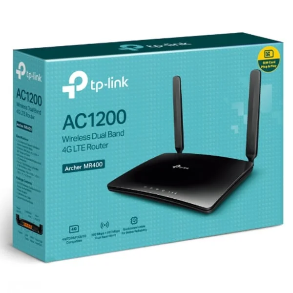 راوتر TP-LINK Archer MR400 AC1200 ثنائي النطاق 4G LTE - Image 2