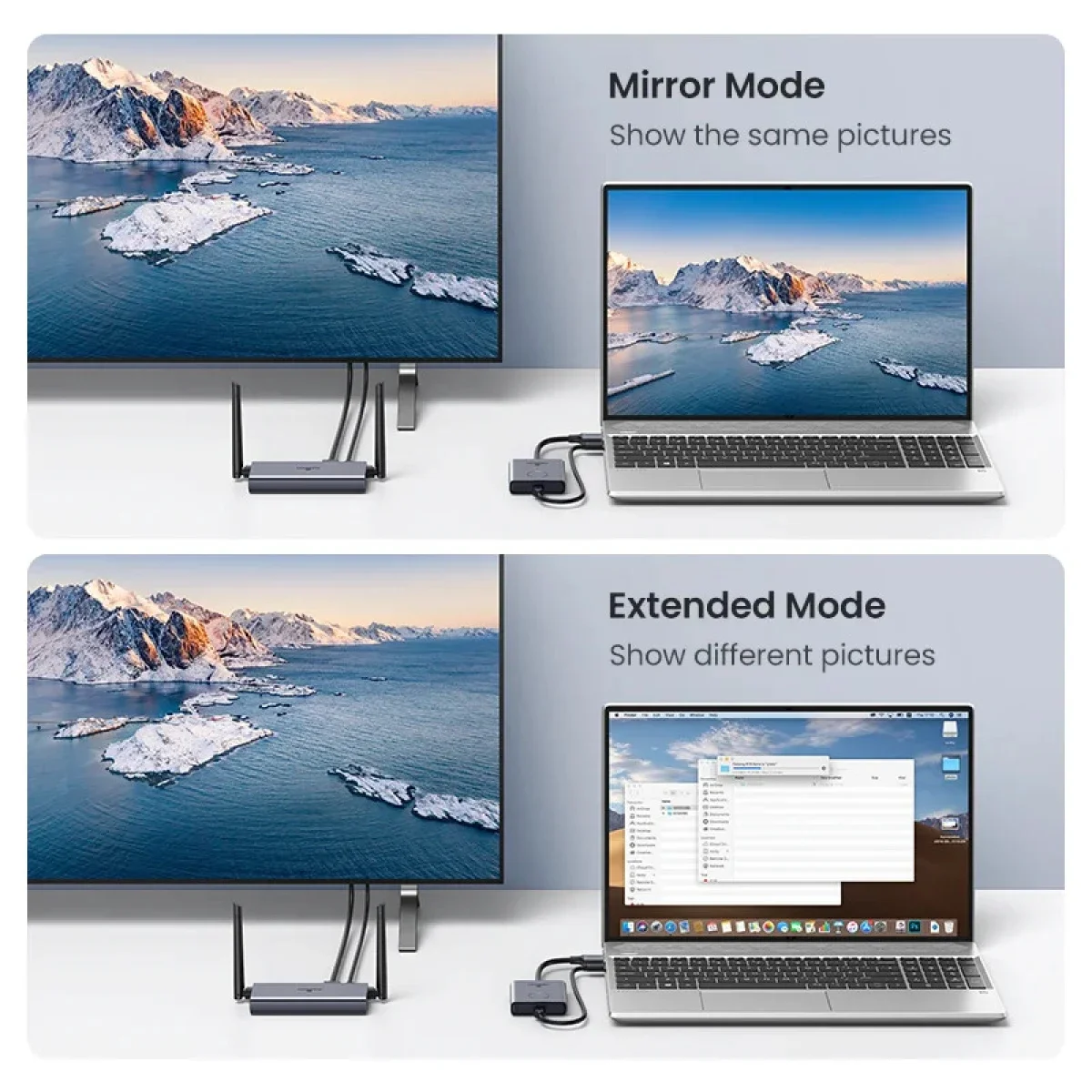 موسع HDMI لاسلكي Ugreen CM506 لمسافة 50 متر بدقة 1080p - Thumbnail 5