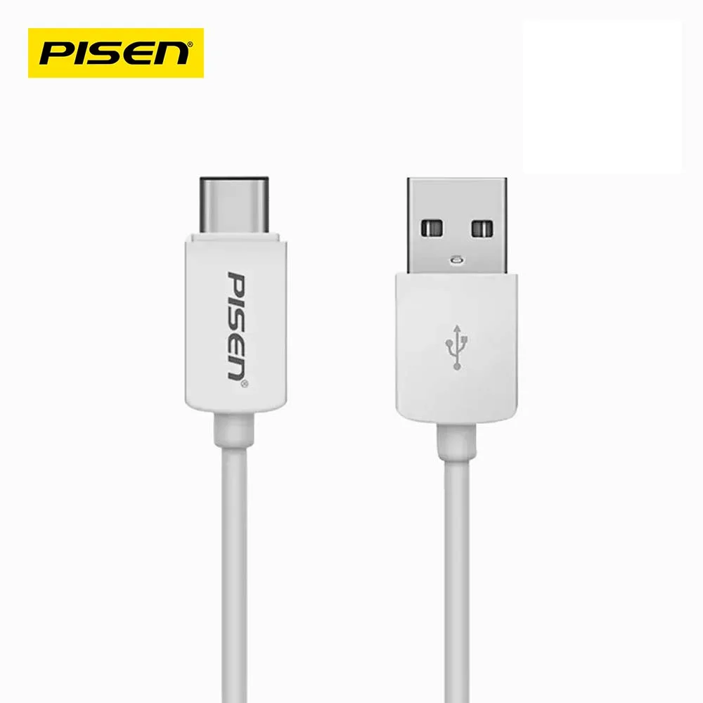 كيبل Pisen TC25-200 Mr White من USB-A إلى USB-C بطول 20 سم أبيض - Thumbnail 6