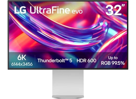 LG 32U990A-S UltraFine 32-inch 6K Professional Monitor, Nano IPS Black, Thunderbolt 5, DisplayHDR 600, Speakers, HDMI 2.1, DisplayPort 2.1, USB-C, Tilt/Height/Pivot Stand, Silver - Thumbnail 15