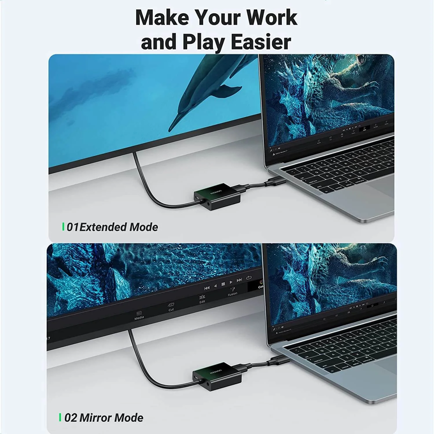 Ugreen 50945 VGA to HDMI Converter - Thumbnail 2