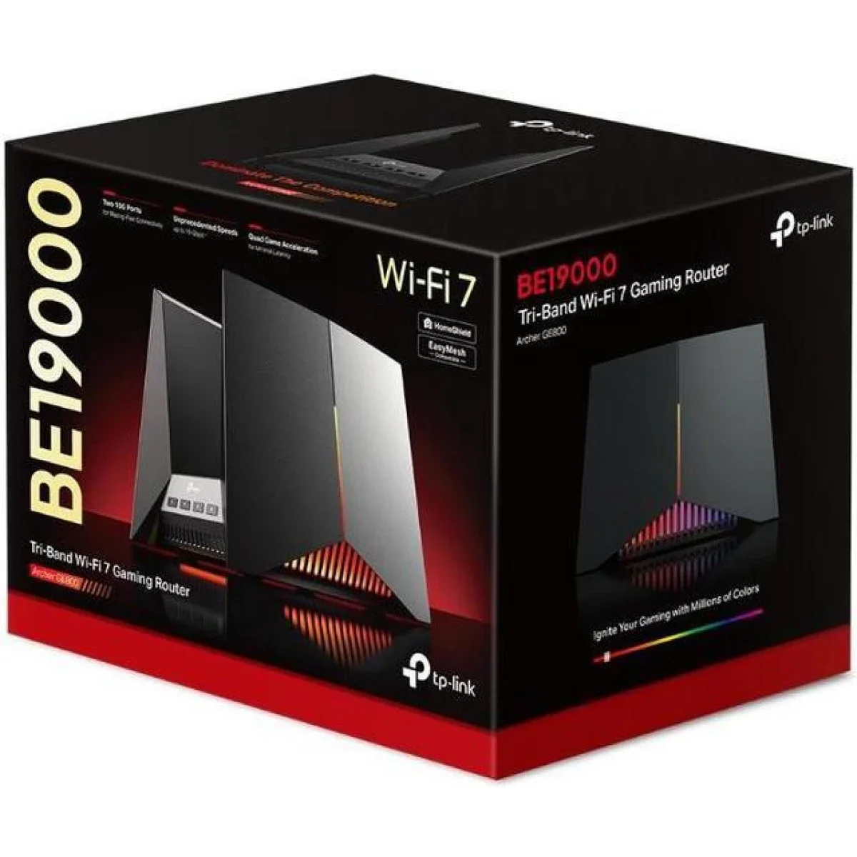 راوتر ألعاب TP-LINK Archer GE800 ثلاثي النطاق BE19000 Wi‑Fi 7 بسرعة 19 جيجابت - Image 1