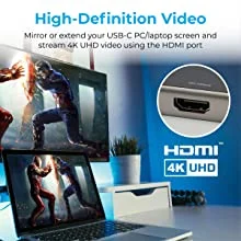 محول USB-C 9 في 1 Promate PrimeHub-Go مع 100W PD و4K HDMI ومنفذ LAN جيجابت و4 منافذ USB وفتحات TF/SD - Image 12