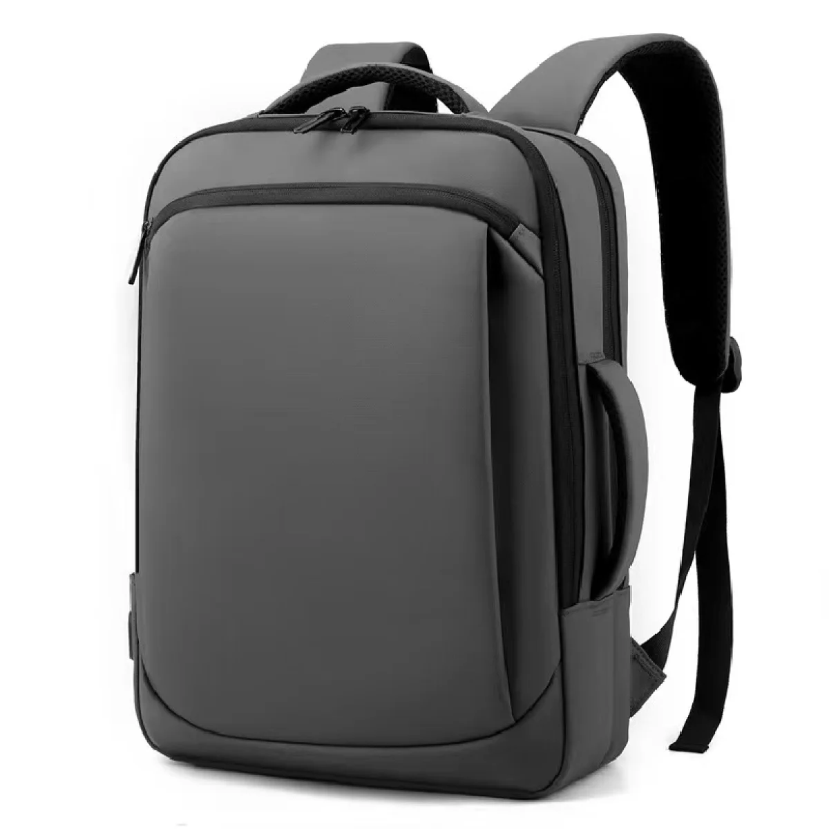 Waterproof Business Travel Laptop Backpack for Up to 17-Inch Laptops, Gray - Image 2