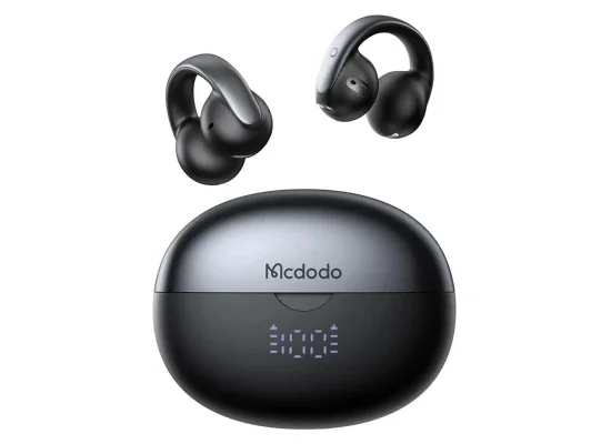 Mcdodo HP-8160 Air O3 Open-Ear Clip-On Earbuds Bluetooth 5.4 Black - Thumbnail 8