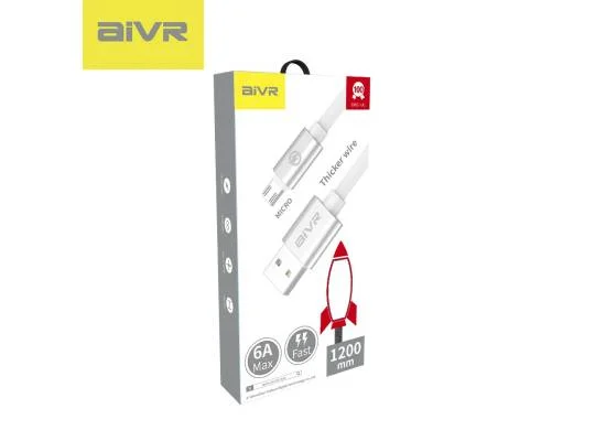 كابل شحن AIVR AK10-M Micro USB سريع 1.2 متر 6 أمبير - Image 2