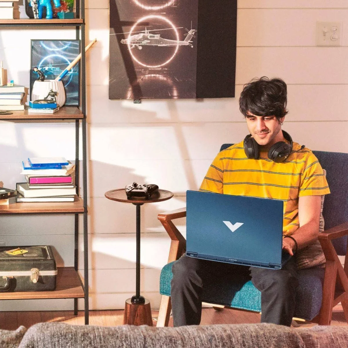 لابتوب ألعاب HP Victus 15-fa2104TX، شاشة IPS FHD 15.6 إنش بتردد 144 هرتز، Core i7-13620H، RTX 4050 6GB، رام 16GB، SSD 512GB، أزرق Performance Blue - Image 4