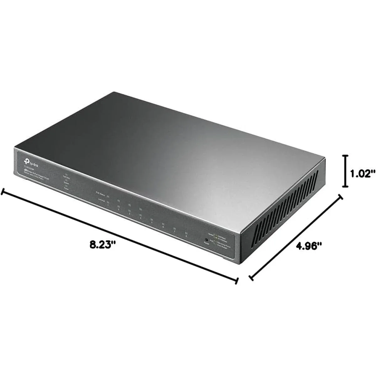 سويتش TP-LINK TL-SG2008P Omada ذكي مُدار جيجابت 8 منافذ مع 4 منافذ PoE+ بقدرة 62W، أسود - Image 4