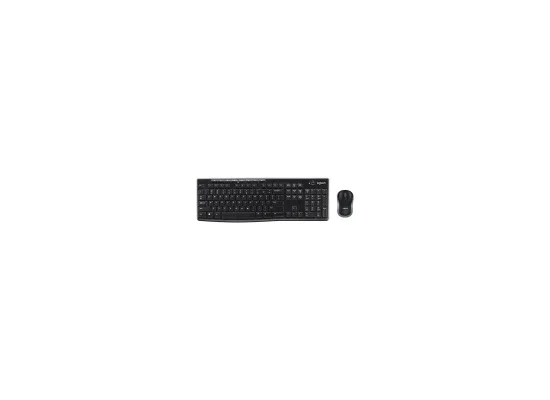 طقم لوحة مفاتيح وفأرة لاسلكي Logitech MK270 كامل الحجم - أسود - Image 5