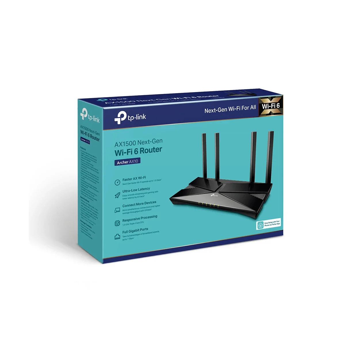 TP-LINK Archer AX10 AX1500 Wi-Fi 6 Dual-Band Router