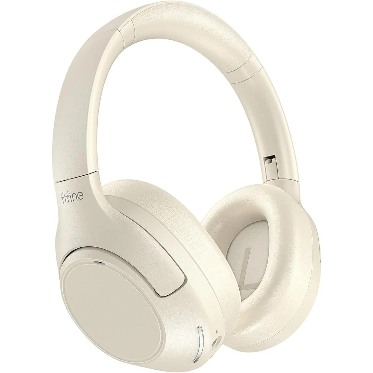 سماعة رأس فوق الأذن FIFINE X3W لاسلكية مع إلغاء الضوضاء النشط وBluetooth 5.3 وميكروفون بوم قابل للفصل - أبيض