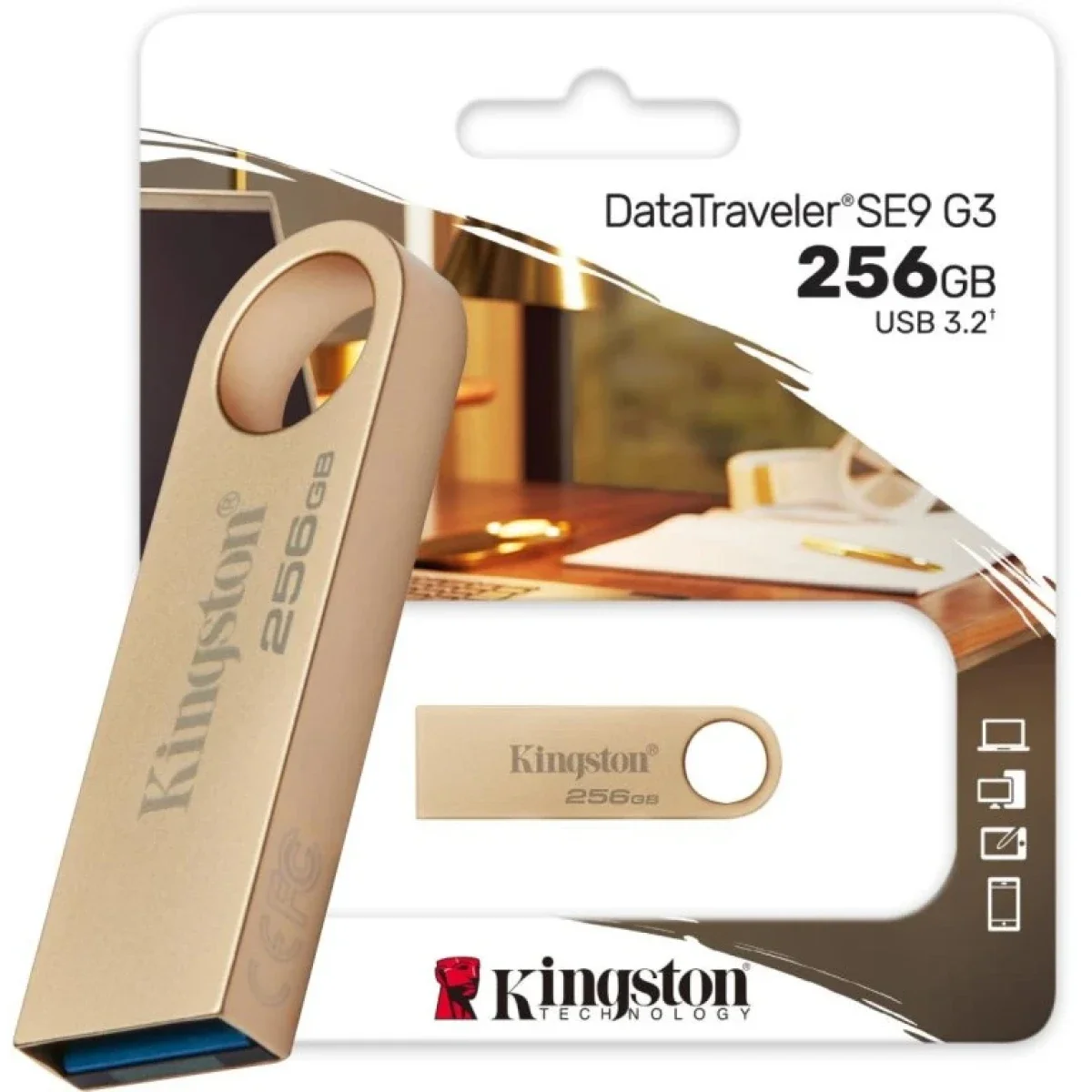 Kingston DataTraveler SE9 G3 256GB USB Flash Drive USB 3.2 Gen 1