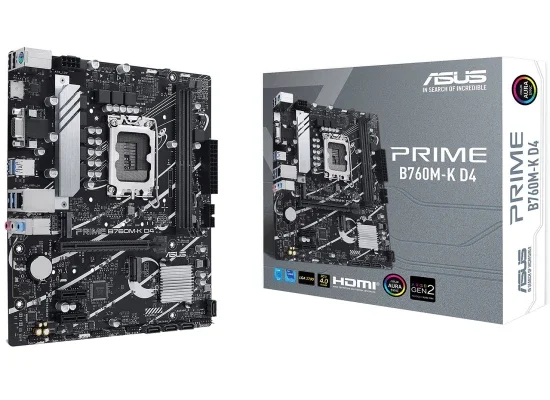 لوحة أم Asus Intel B760 DDR4 PCIe 4.0 PRIME B760M-K D4 - Image 3