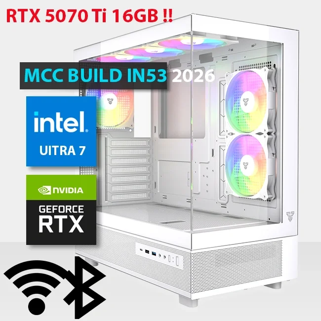 Intel IN53-26 MIDAS Gaming PC, Core Ultra 7 265K 20-Core, RTX 5070 Ti OC 16GB