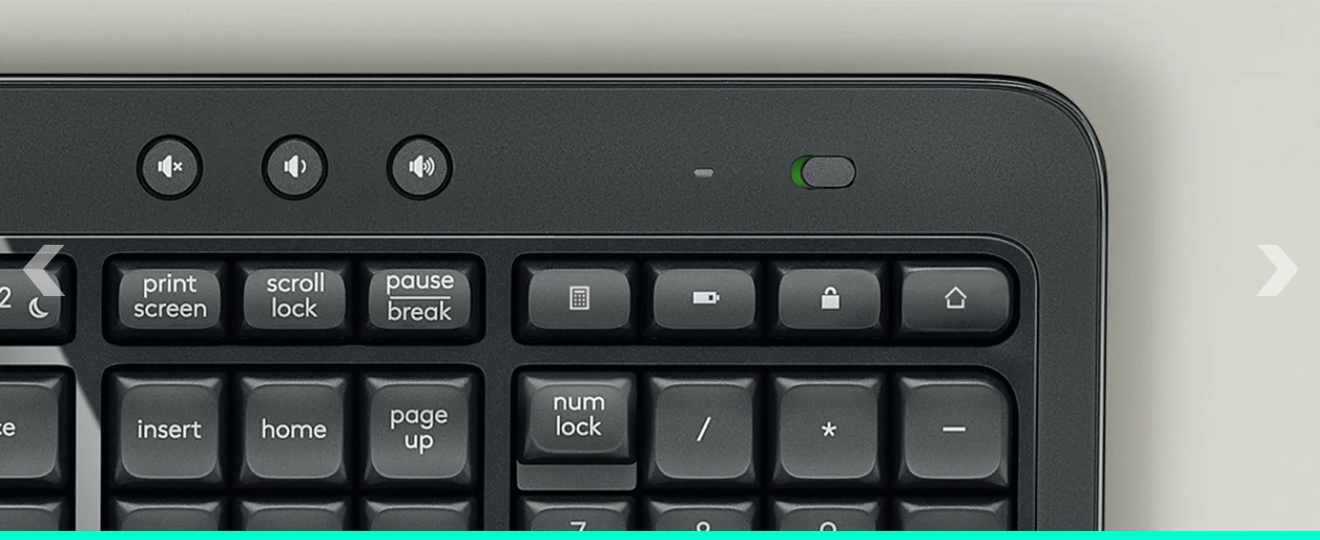 طقم كيبورد وماوس لاسلكي Logitech MK540 Advanced مع مستقبل Unifying - Image 11