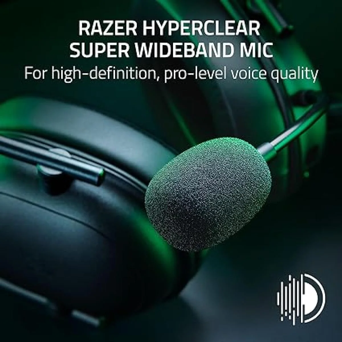 سماعة ألعاب Razer BlackShark V2 HyperSpeed لاسلكية، صوت THX 7.1، بطارية 70 ساعة، أسود - Image 6