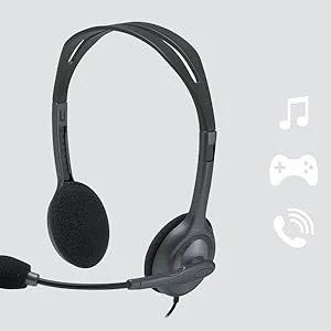 سماعة رأس Logitech H111 ستيريو بمنفذ 3.5 مم - Thumbnail 8