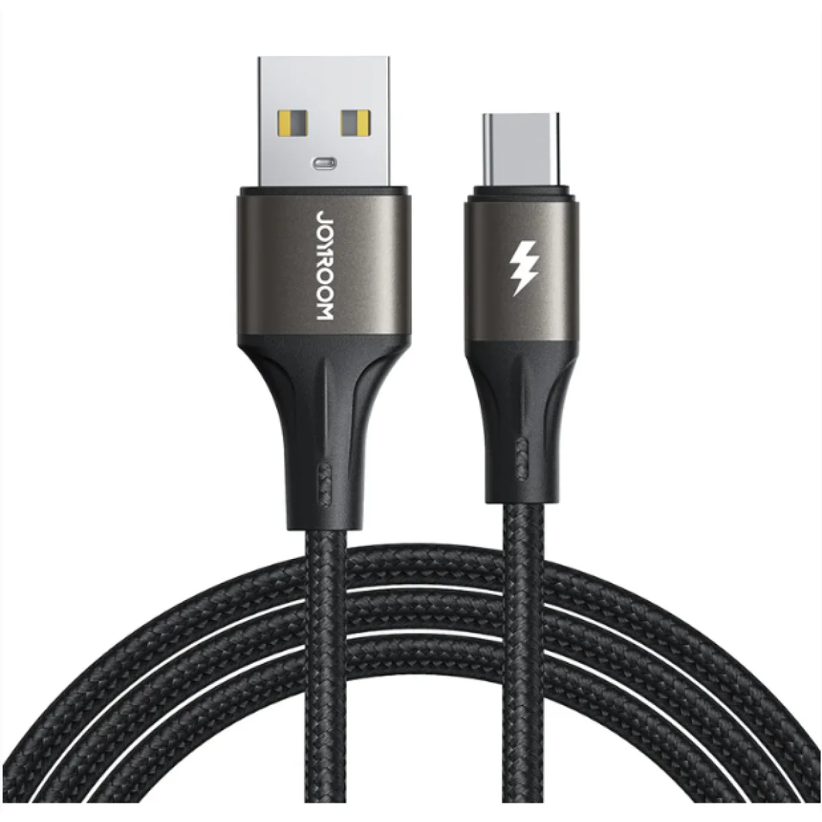 كابل شحن ونقل بيانات JOYROOM SA25-AC3 USB-A إلى USB-C سريع 3A بطول 1.2 متر أبيض - Image 2