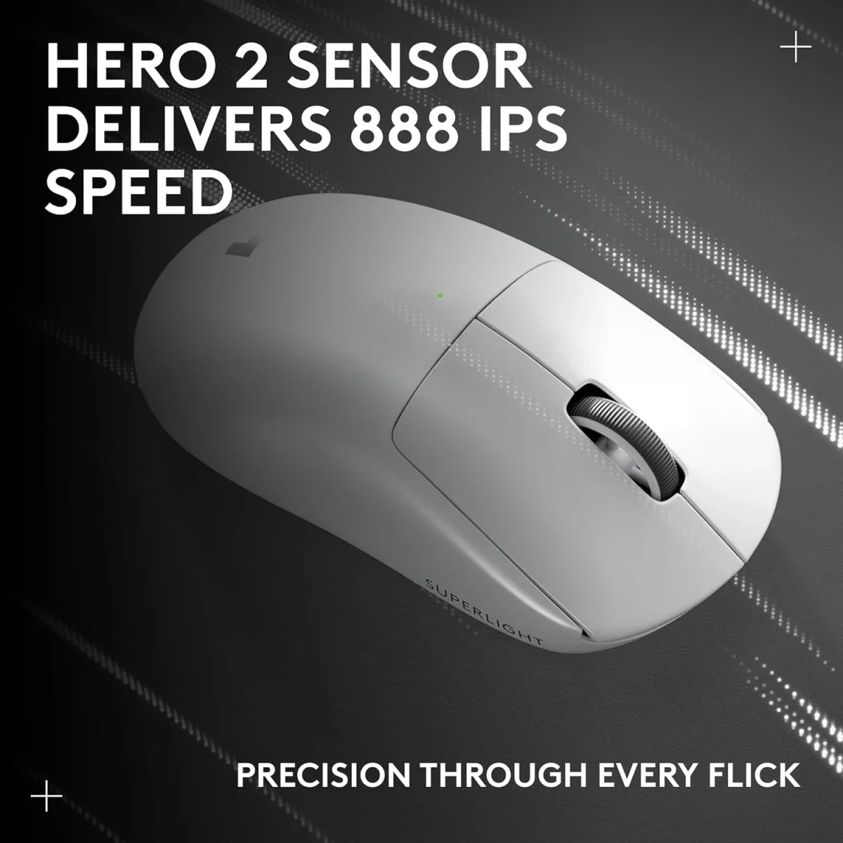 ماوس ألعاب لاسلكي Logitech G PRO X SUPERLIGHT 2c بوزن 51 جم أبيض - Thumbnail 7