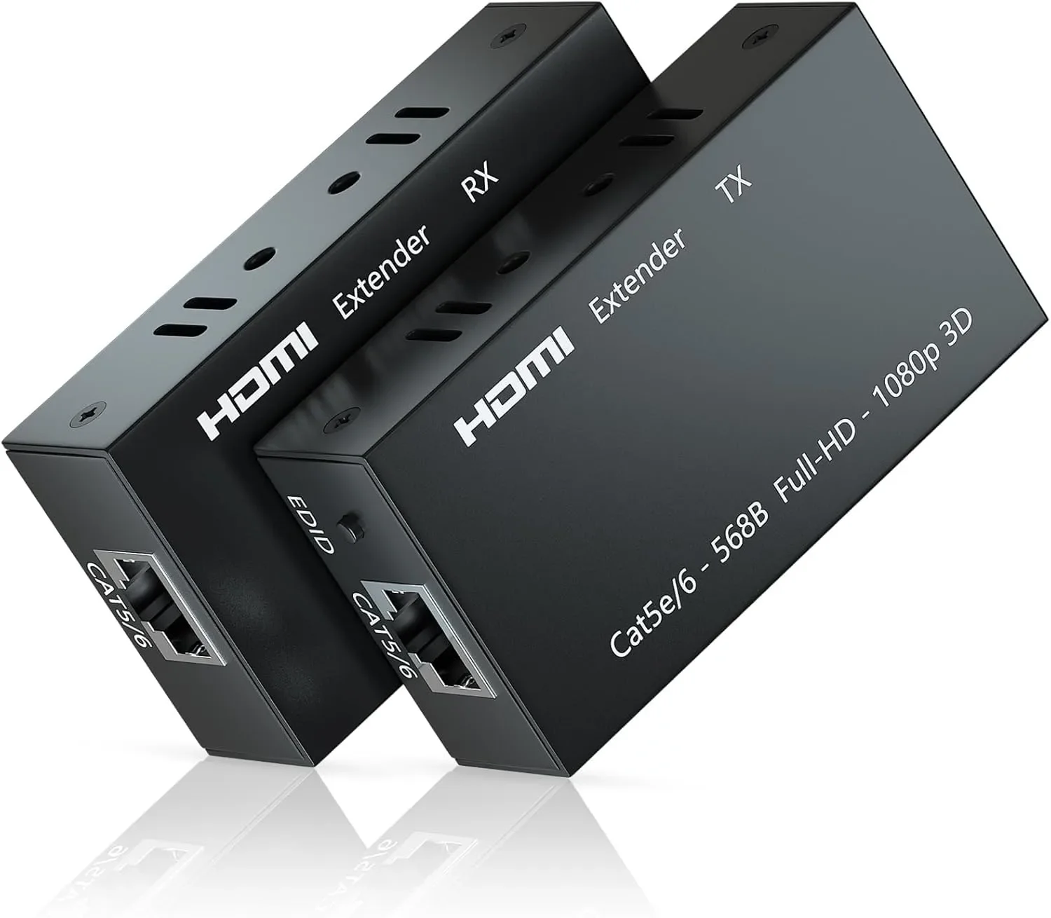 HDMI Extender Over Cat6 up to 60 Meters FHD 1080P 3D Transmitter Receiver - Image 1