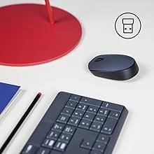 ماوس لاسلكي Logitech M170 مع مستقبل USB وعمر بطارية 12 شهر - رمادي - Thumbnail 9