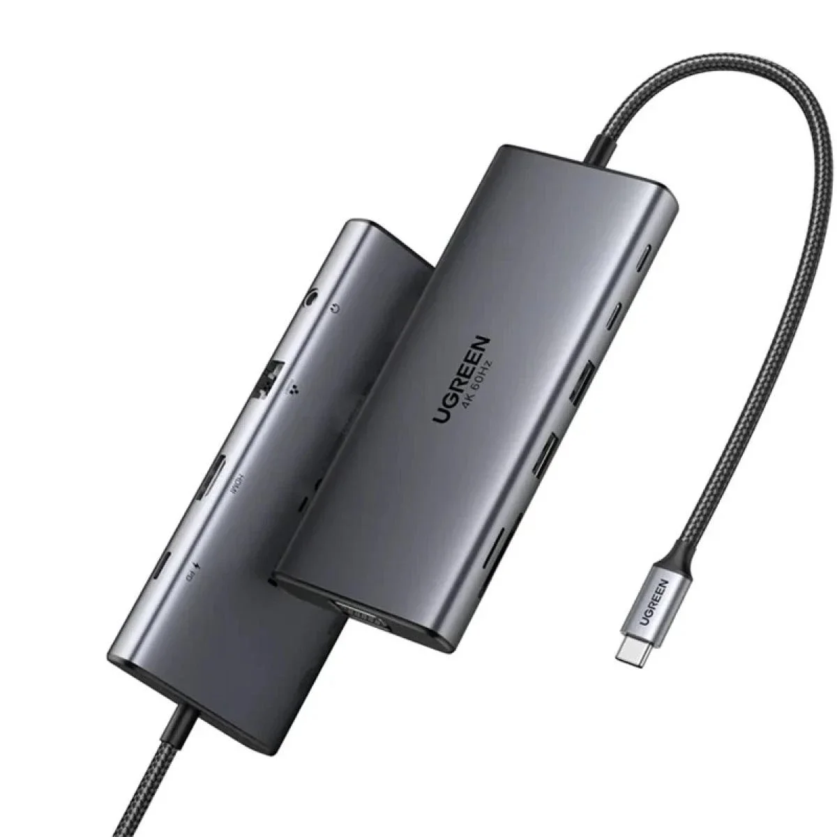 UGREEN CM639 11-in-1 USB-C Hub with 4K 60Hz HDMI, VGA, Gigabit Ethernet & 100W PD