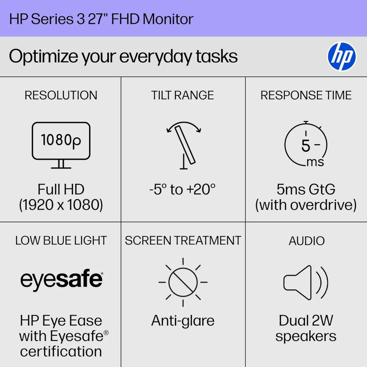 شاشة HP Series 3 Pro (2025) 324ph للأعمال 24 إنش FHD IPS بمعدل 100 هرتز - Thumbnail 2