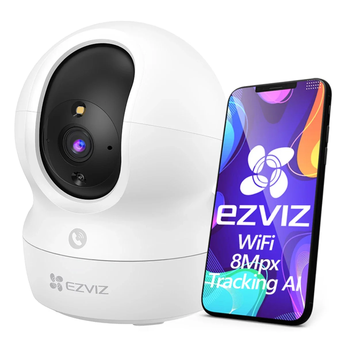 كاميرا داخلية ذكية Ezviz CP1 Pro 4K بان وتيلت Wi-Fi بدقة 8MP - Thumbnail 3