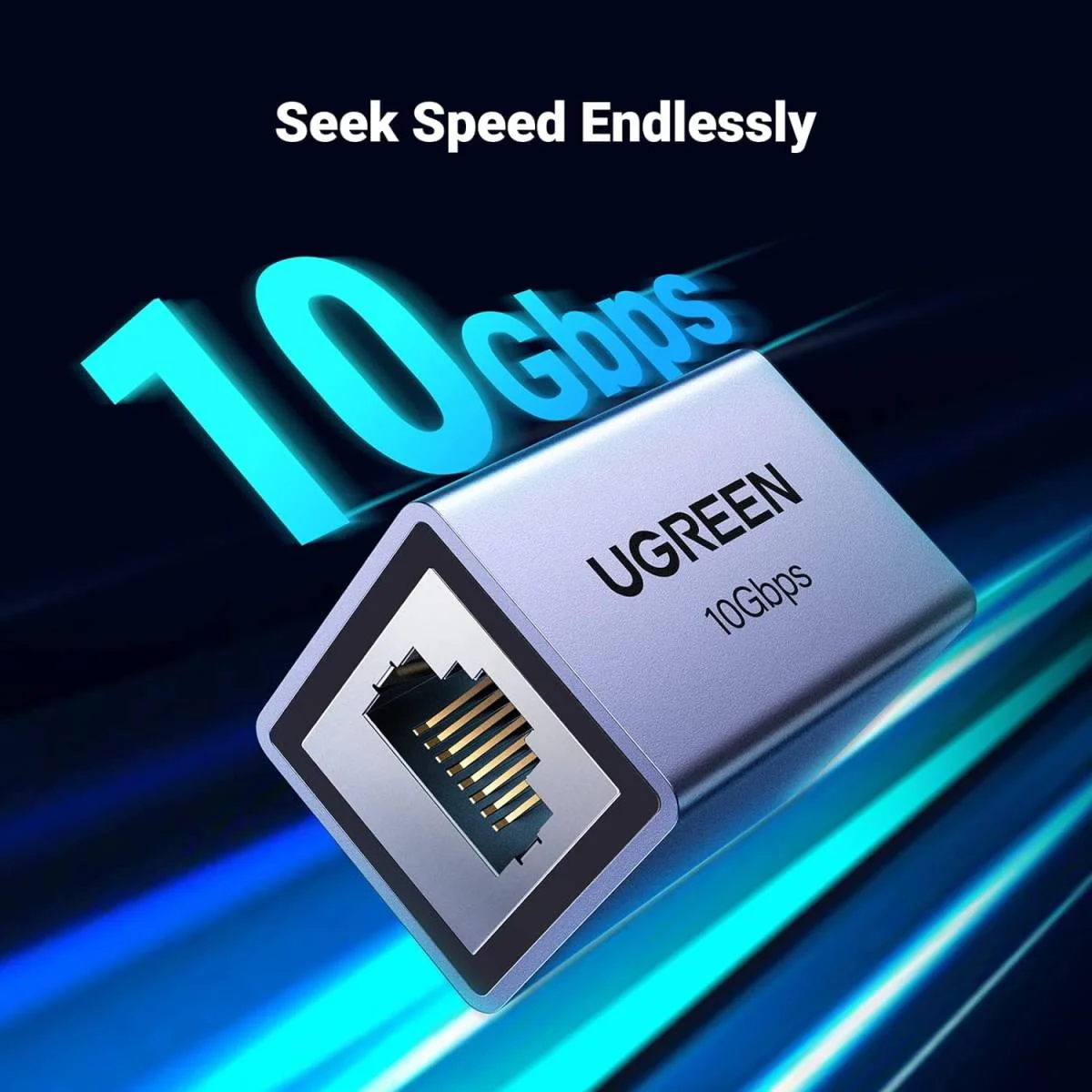 وصلة تمديد إيثرنت Ugreen بسرعة 10Gbps لكوابل Cat8 وCat7 وCat6 وCat5، 328 قدم، رمادي فضائي - Image 6