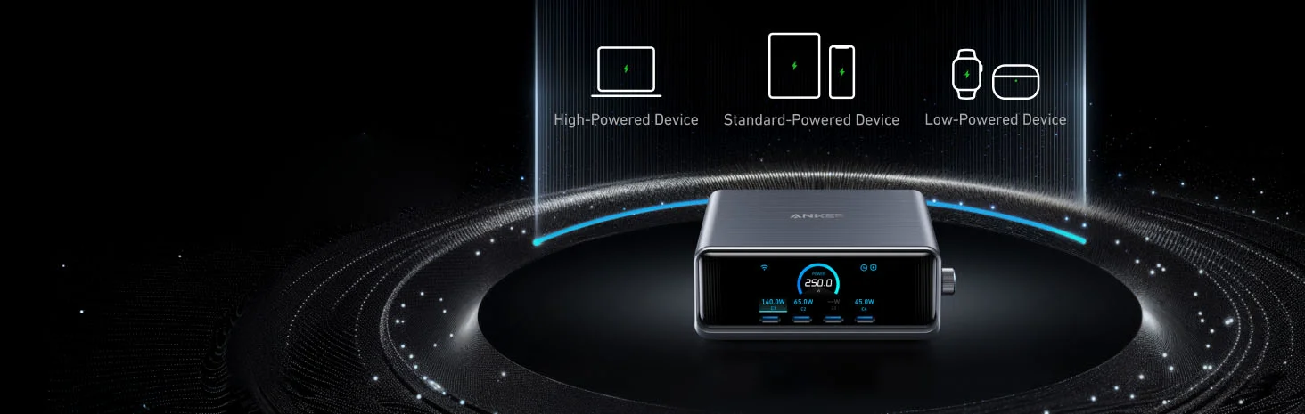 Anker Prime A2345341 250W 6-Port GaNPrime Smart Desktop Charger - Image 22