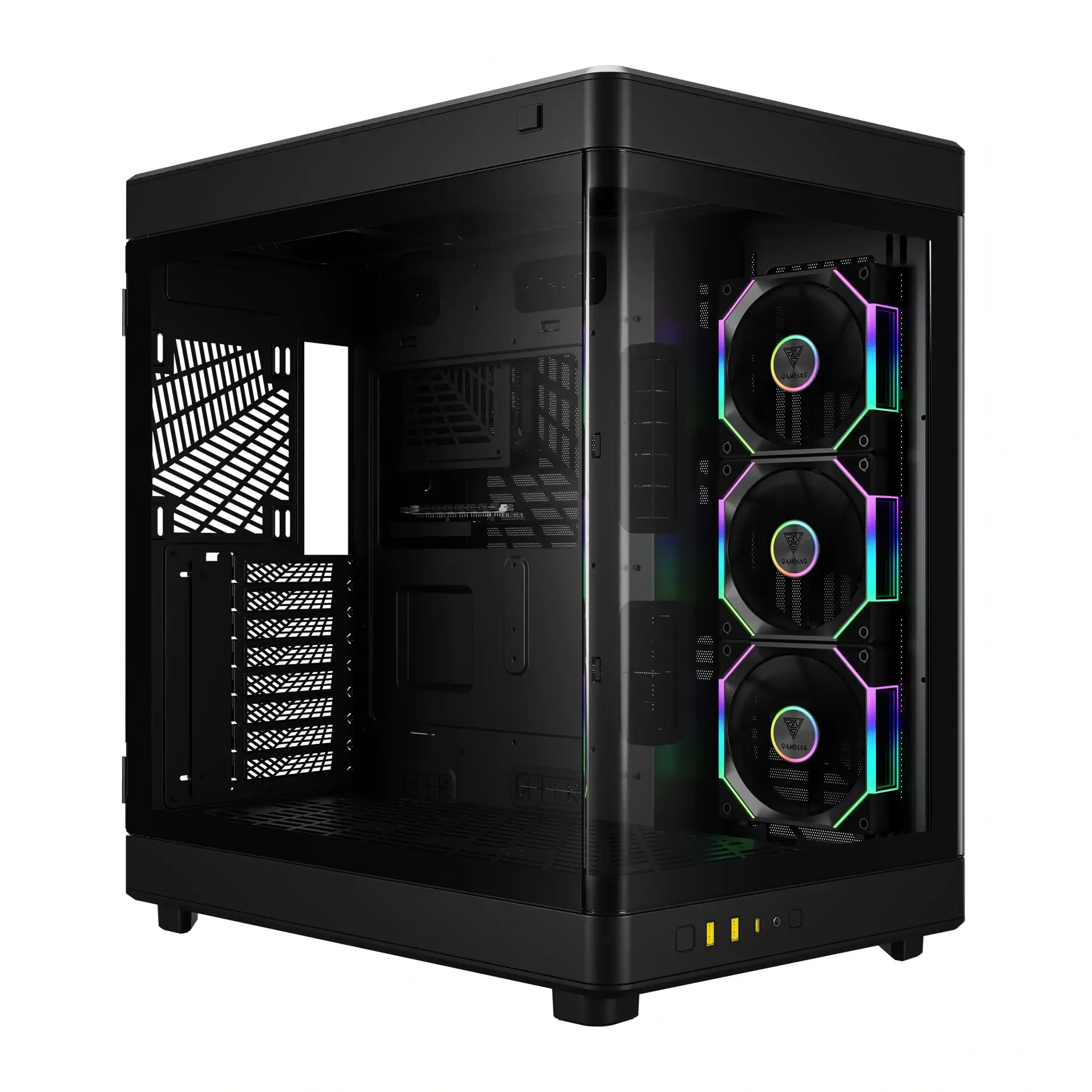GAMDIAS NESO P1 PRO ARGB Full Tower Gaming Case Black - Thumbnail 5
